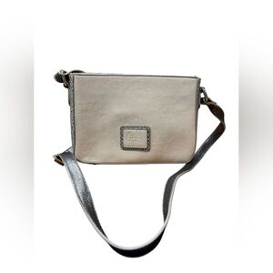 Celine Dion Leather Purse Creme Snake Print EUC